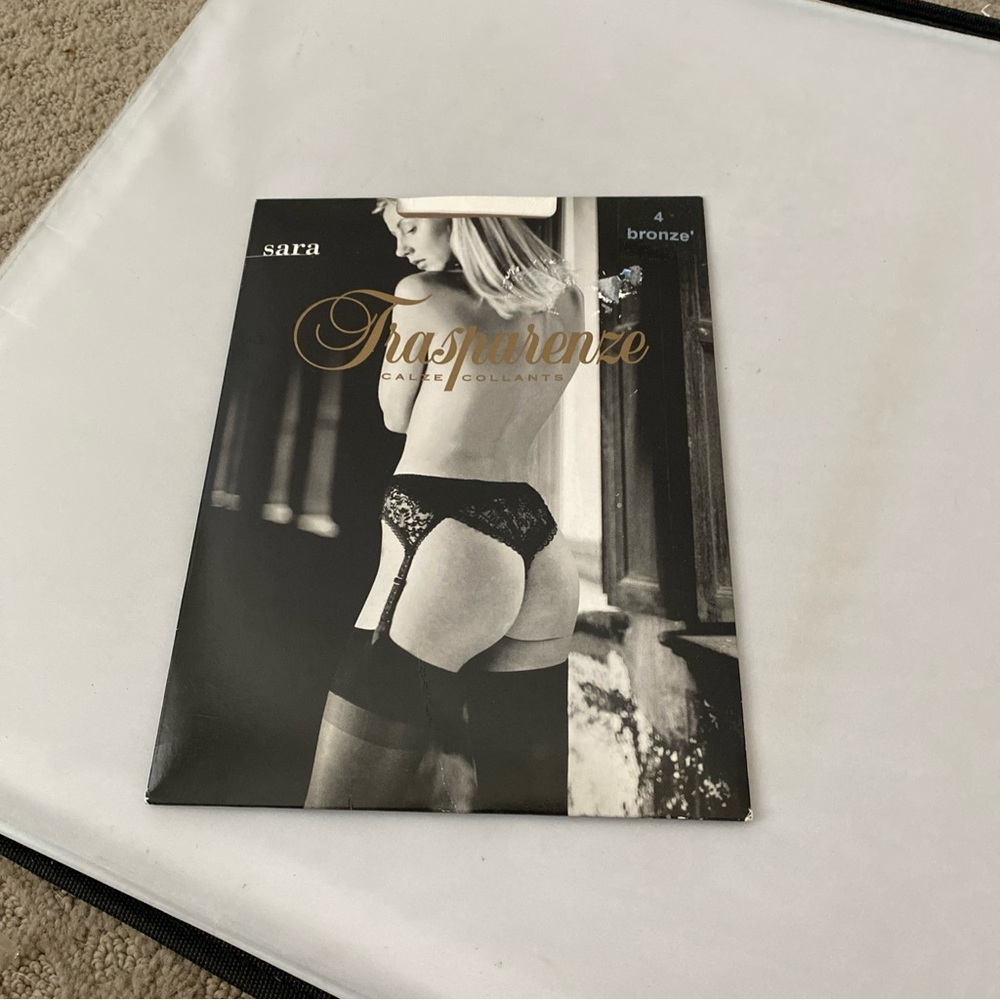 Trasparenze thigh highs bronze size 4
